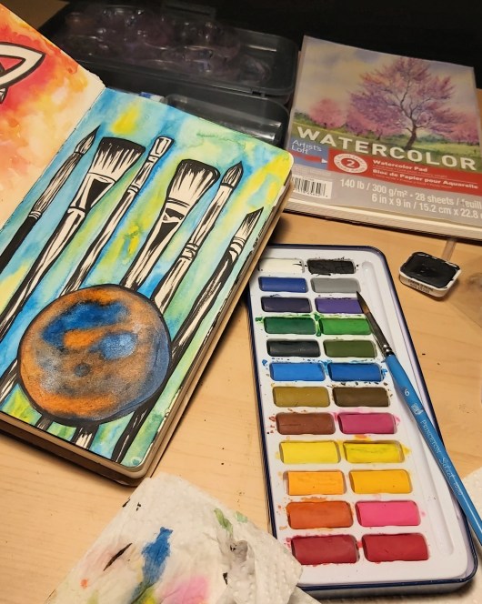 41 water colour love